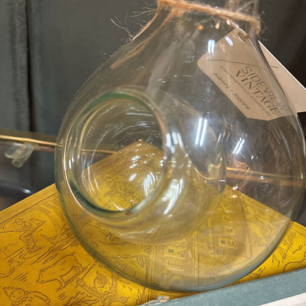 Glass Decanter with Cork Stopper W1417