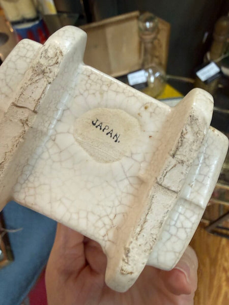 Stork with Cradle Pottery Made in Japan W1663