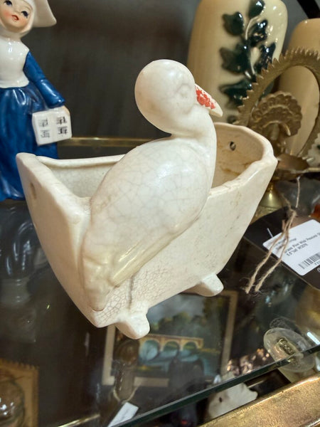 Stork with Cradle Pottery Made in Japan W1663