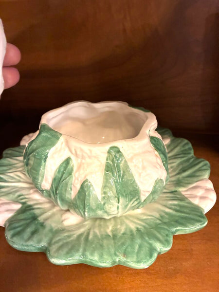 Vintage Cabbage Lidded Bowl and Plate (Nordstrom)