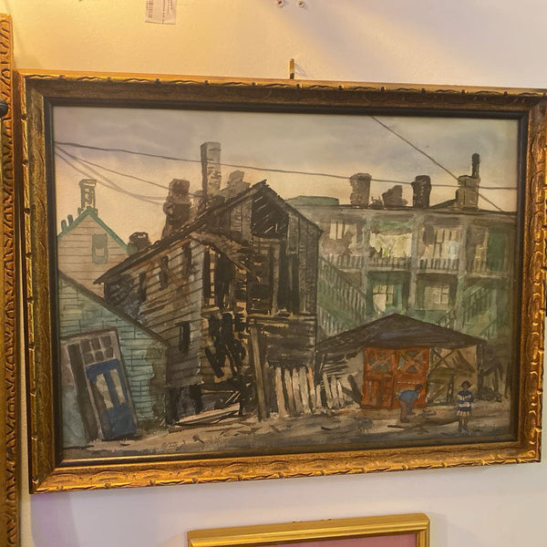 Signed framed water color ward Pratt