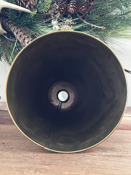 Vintage BRASS SHIP'S HAILING BULL HORN FOG HORN 16T