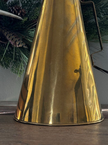 Vintage BRASS SHIP'S HAILING BULL HORN FOG HORN 16T