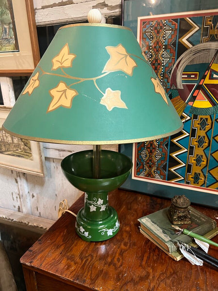 Vintage Glass Ivy Lamp
