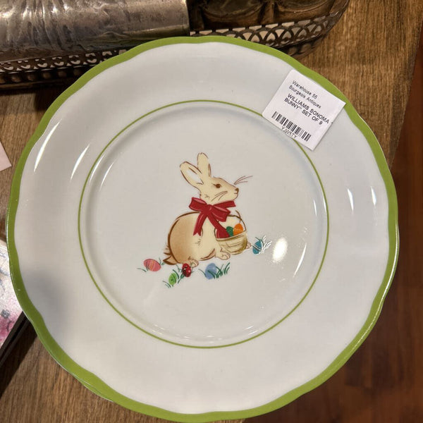 WILLIAMS SONOMA "SPRING BUNNY" SET OF 9