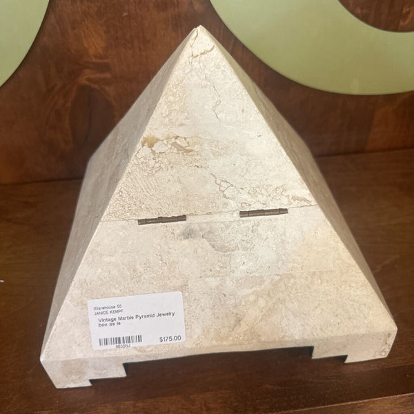 Vintage Marble Pyramid Jewelry box as is