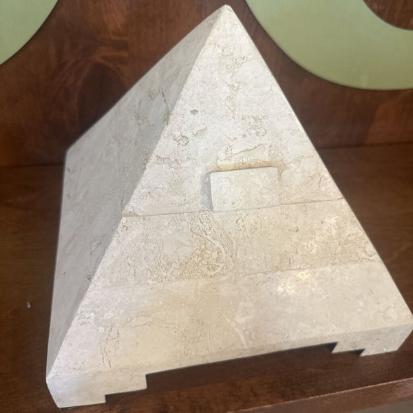Vintage Marble Pyramid Jewelry box as is