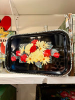 JFV ~ Vintage small floral tray