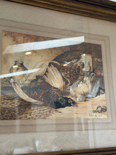 0060 C. 1860 Game Watercolor by Hardy