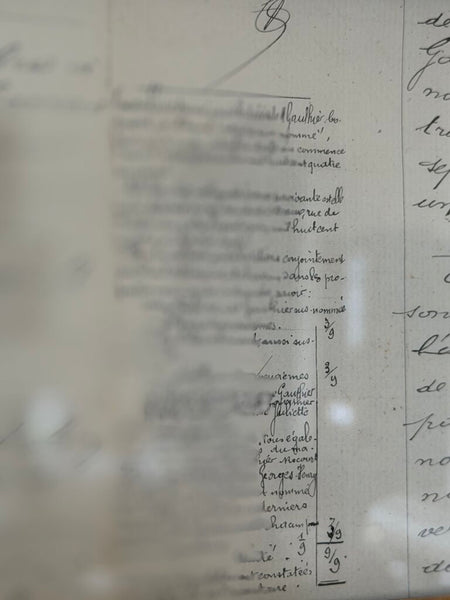 0488 Florentine Frame w/ 19th C. French Document