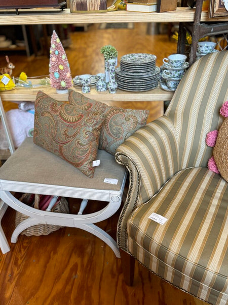 Rectangle down pillow paisley design (each)