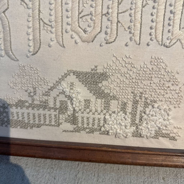 God Bless Our Home Needlepoint 10x23