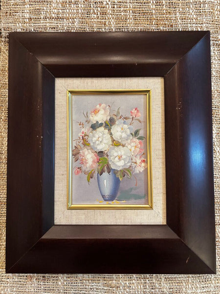Framed Floral Painting