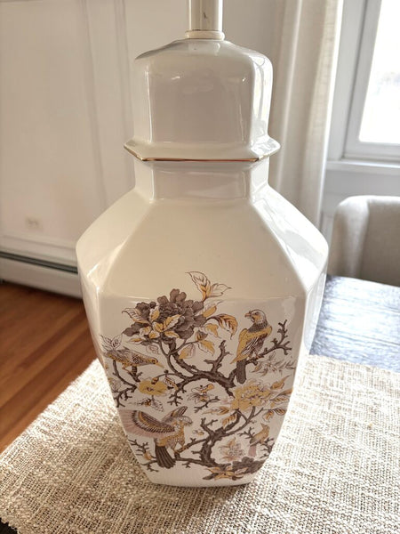 Vintage Chinoiserie Bird Lamp