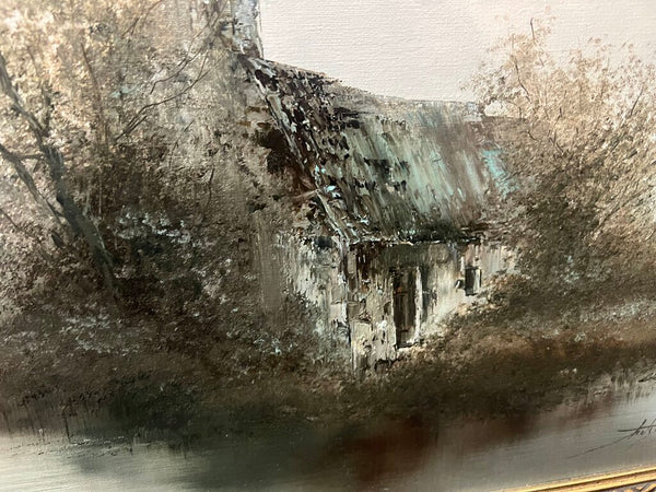 Vintage Original Signed Oil Painting 27x23