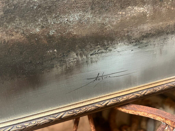 Vintage Original Signed Oil Painting 27x23