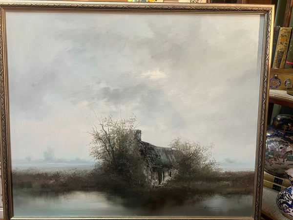 Vintage Original Signed Oil Painting 27x23