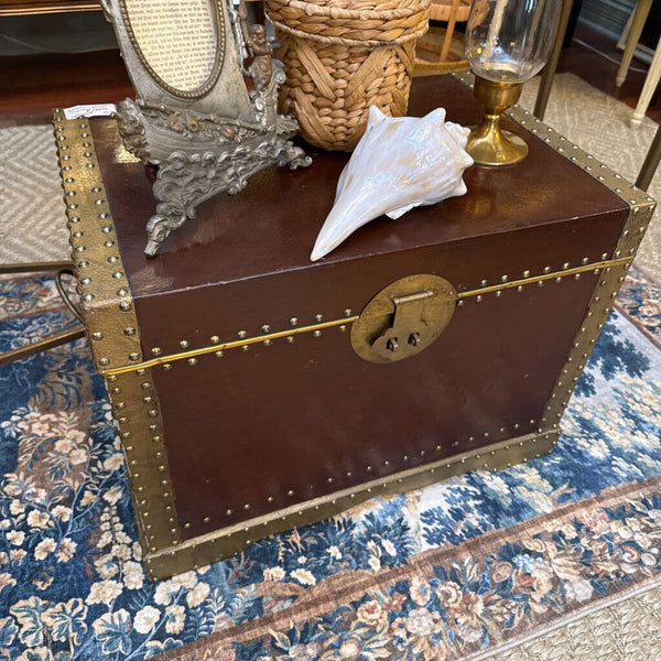 Vintage Chest w/ Brass Detail
