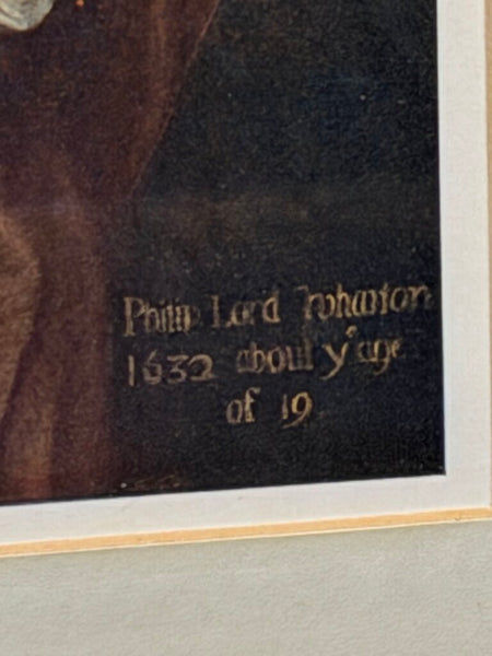 Vintage framed print of Phillip Lord Wharton