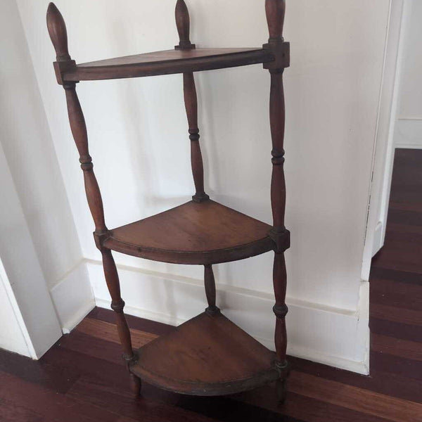 Sweet Vintage Pine 3 Shelf Plant Stand 32 in