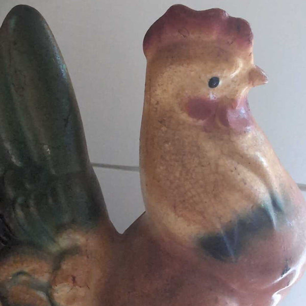 Vintage Royal Copley Ceramic Hen circa 1950's. 8 inches