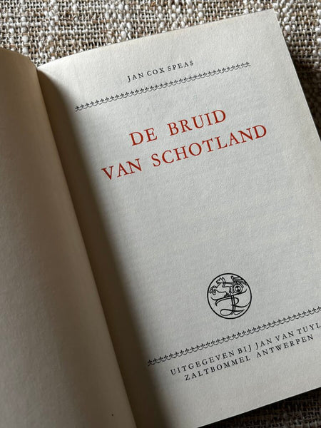 Antique Dutch Leather Bound Book "The Bride of Scotland"