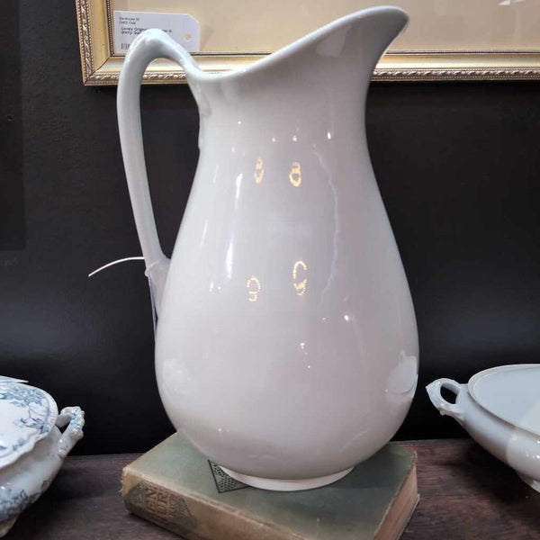 Vintage English Ironstone Pitcher 13 in