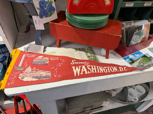 JFV ~ Vintage souvenir of Washington Washington DC pennant