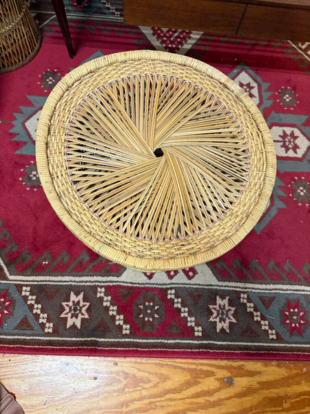 Round Wicker Table 17" x 20" W1396 Pick Up Only