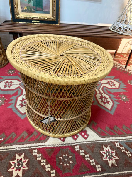 Round Wicker Table 17" x 20" W1396 Pick Up Only