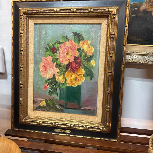 Original Floral "Fair As A June Day" by Justine Berger W2231