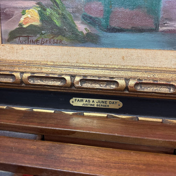 Original Floral "Fair As A June Day" by Justine Berger W2231