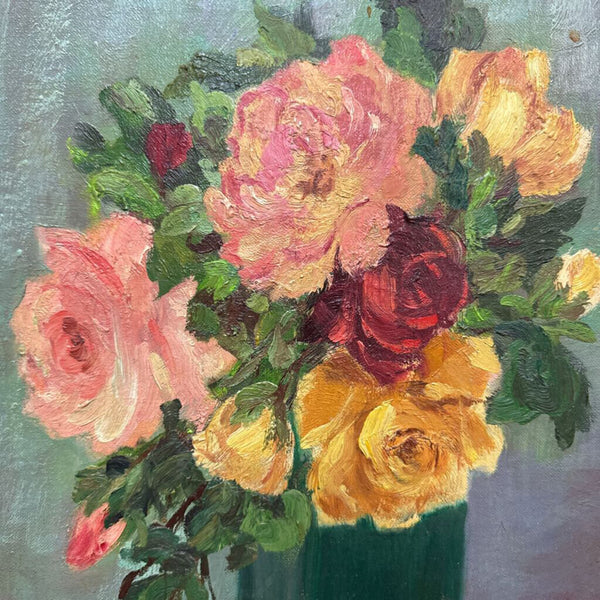 Original Floral "Fair As A June Day" by Justine Berger W2231