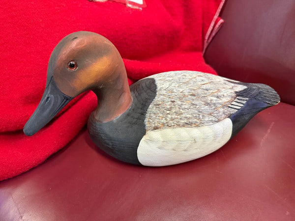 D&J Fuller Canvasback wooden duck