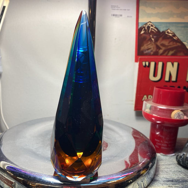 Colored glass prism