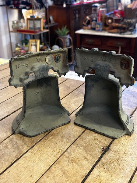 PAIR BICENTENNIAL LIBERTY BELL BOOKENDS