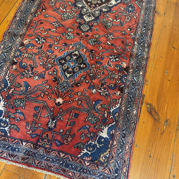 VINTAGE TURKISH RUNNER 3.8X9.2