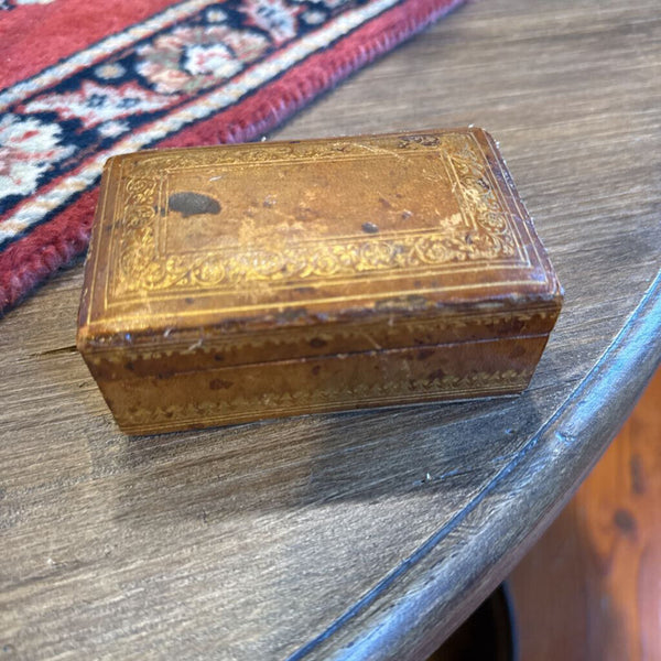 Leather Stamp Box as found