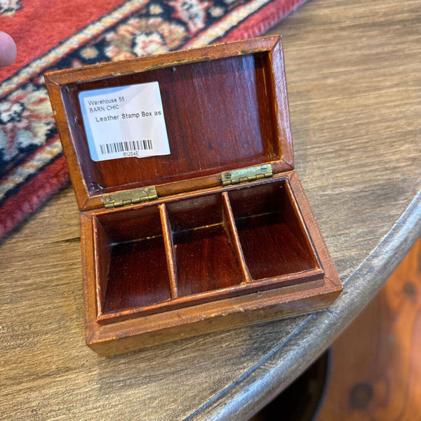 Leather Stamp Box as found