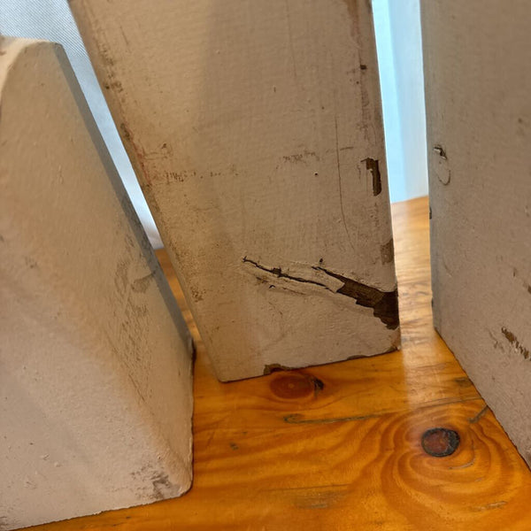 Tall architectural piece / wood (hole at top for flag ) 24.5"