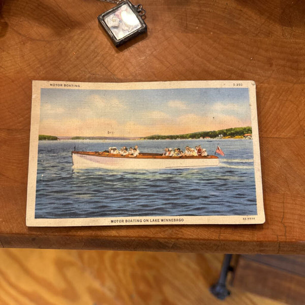 Vintage boat post card