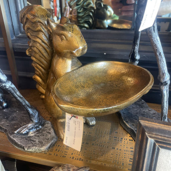 Moxie - Cast Aluminum Squirrel Dish