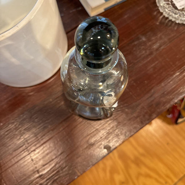 Vintage liquor decanter with stopper