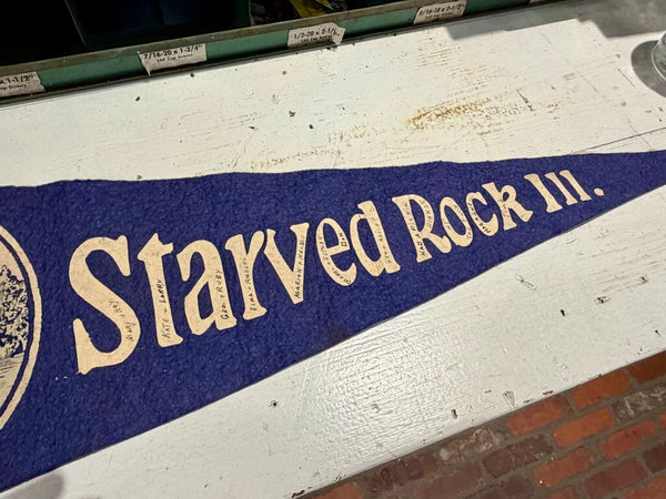 JFV ~ Vintage Starved Rock ILL pennant