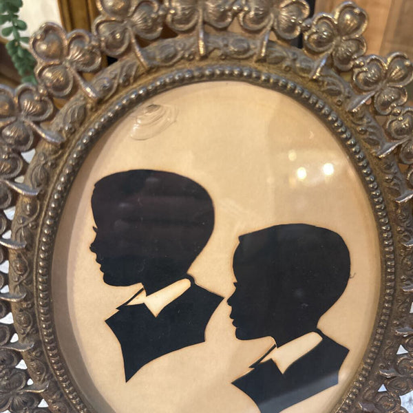 SILHOUETTES IN CLOVER FRAME, AS FOUND
