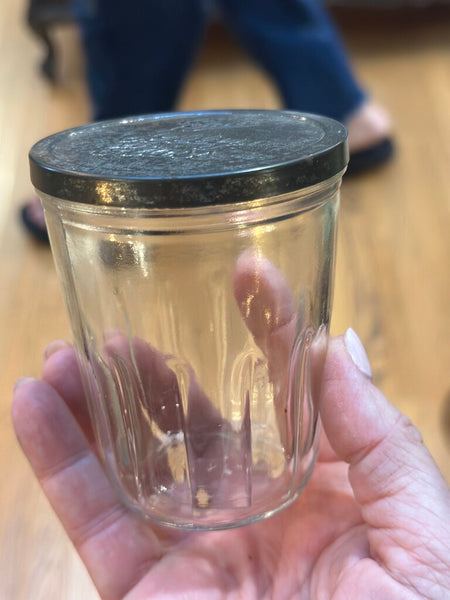 VINTAGE BALL JELLY JAR WITH LID