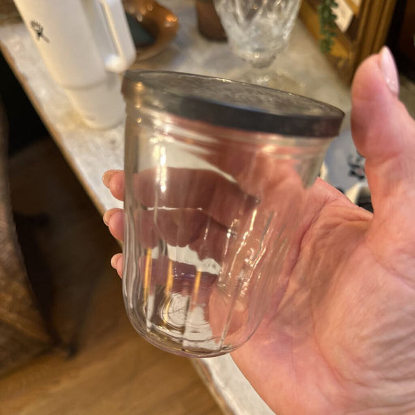 VINTAGE BALL JELLY JAR WITH LID
