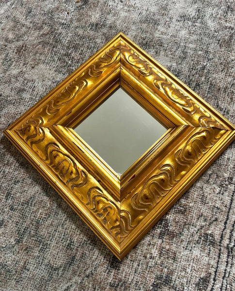 Gold Framed Mirror 10.5"x10.5"