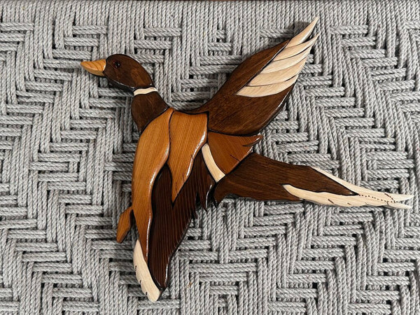 Beautiful Wooden Mallard Wall Hanging
