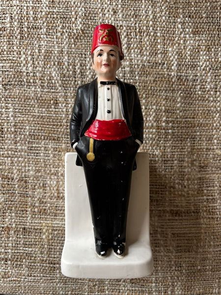 Vintage Ceramic Shriner Planter/Pen Holder Relpo Chicago, ILL Japan